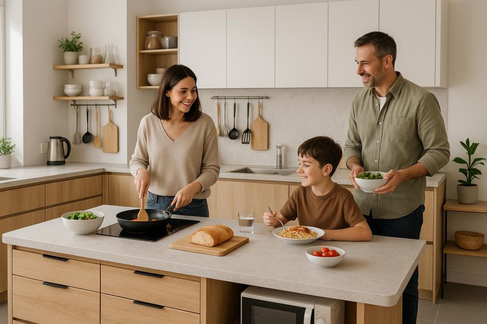 小廚房沒空間也能擁有？2026年最新中島設計讓收納翻倍、動線好3倍！