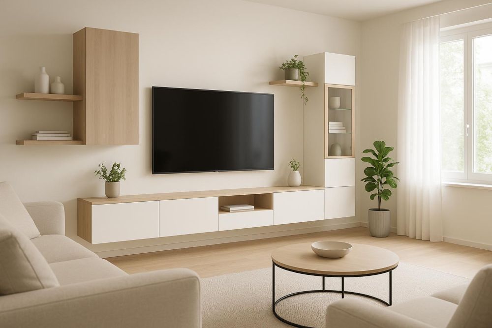 傳統電視櫃佔空間?2026年「這樣設計」收納翻倍,再小客廳都變大