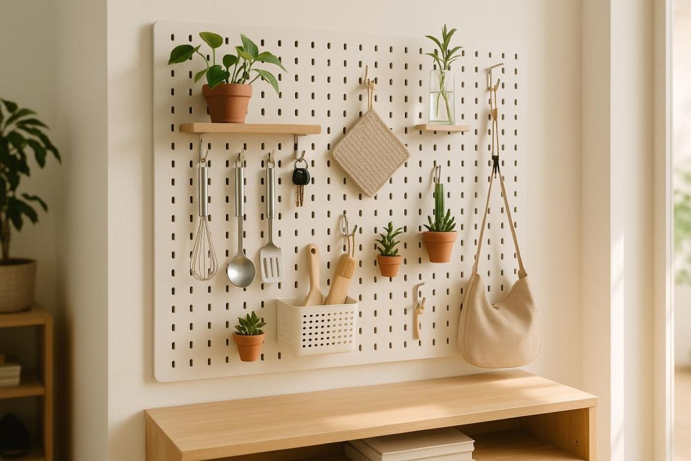 洞洞板秒變收納黑洞?這5大安裝地雷+黃金排法讓小家收納多3倍