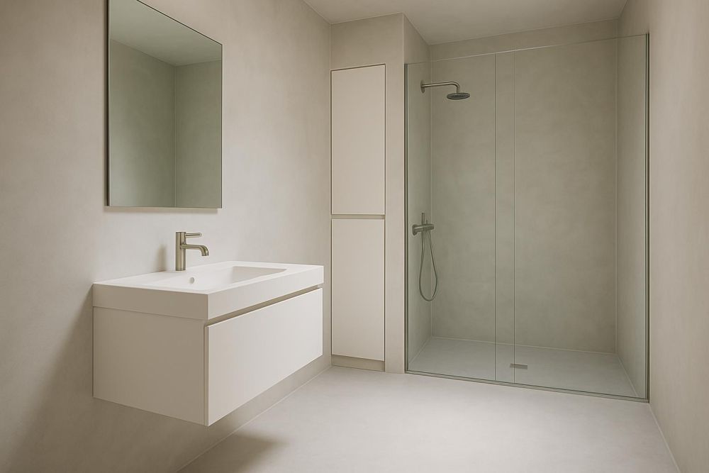 微水泥能用在浴室？5大優缺點一次看，防水、防滑、設計感都升級