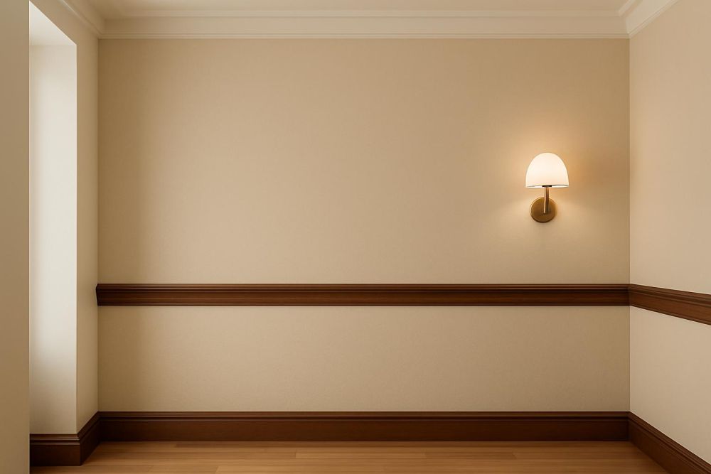 別只刷白牆！加1條腰線，高級感瞬間激增3倍，空間秒變質感宅