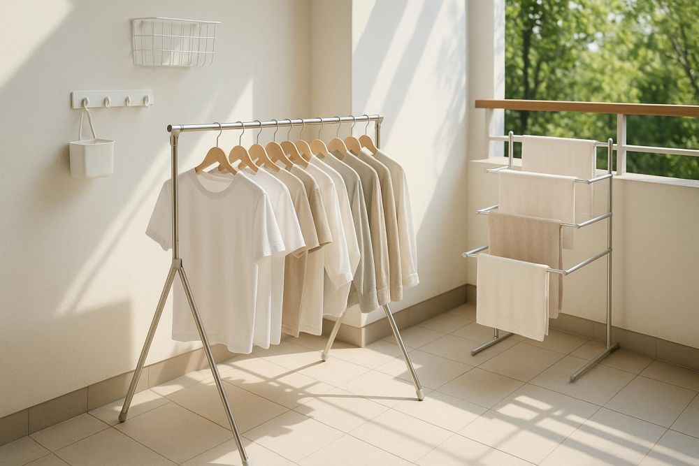 小陽台曬衣亂糟糟？日本主婦激推這款曬衣架，曬衣量提升3倍、空間大解放