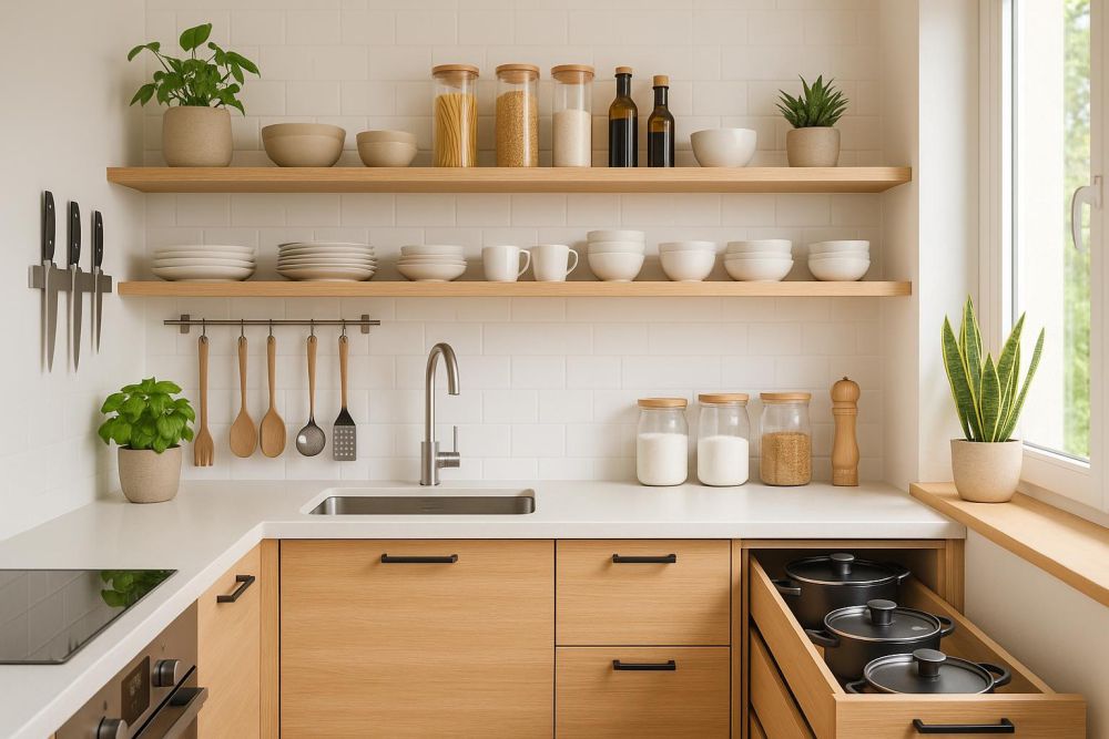 廚房吊櫃不裝更整齊?2026年「這樣設計」收納量翻2倍,櫥櫃空間大解放