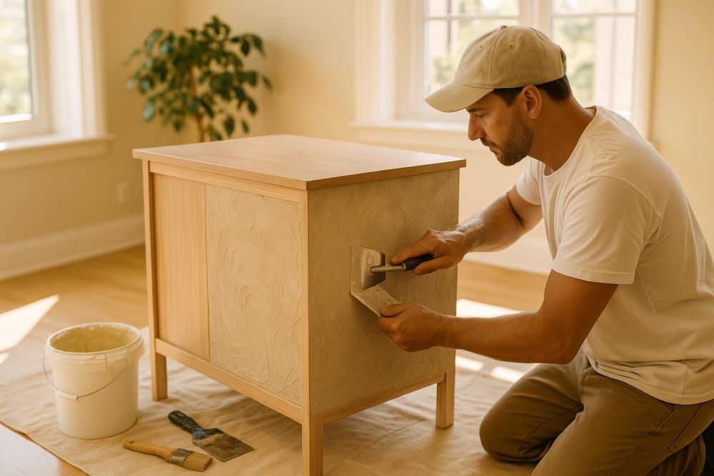 沒貼木皮、沒換新門片！用『馬來漆』櫃子舊翻新，零浪費省3萬、質感升級2倍