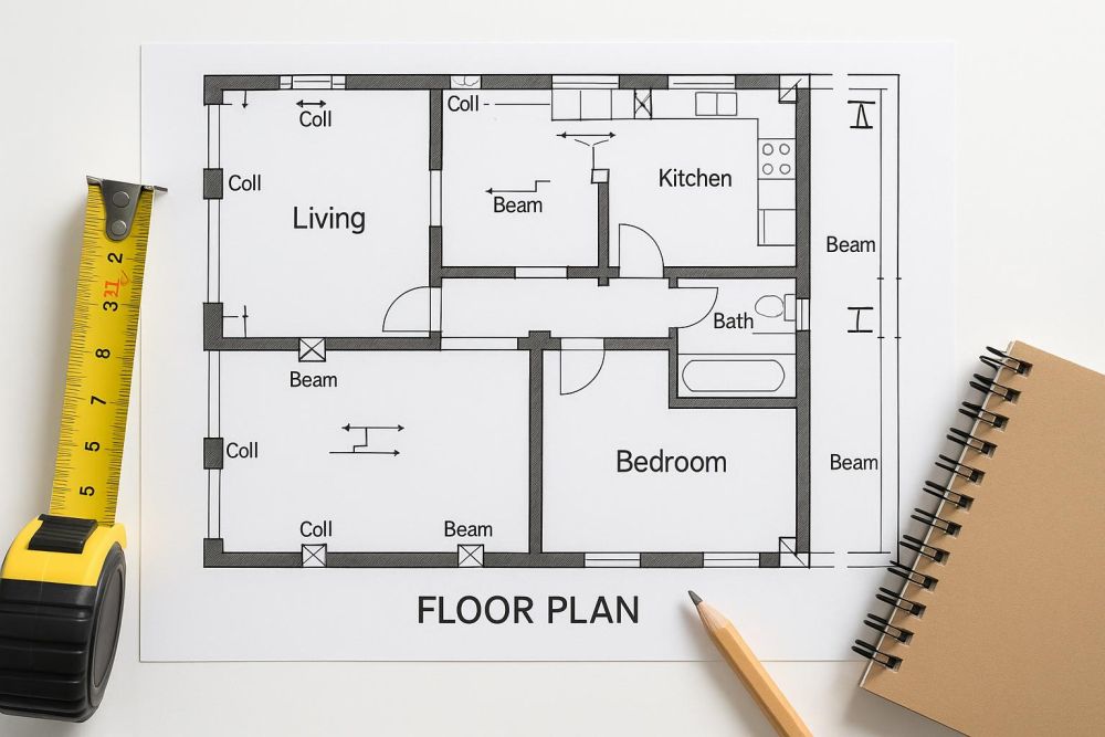 分不清樑柱小心裝修踩大雷！這1張圖學會『分辨平面圖5大結構符號』，新手也能瞬間搞懂不再被坑
