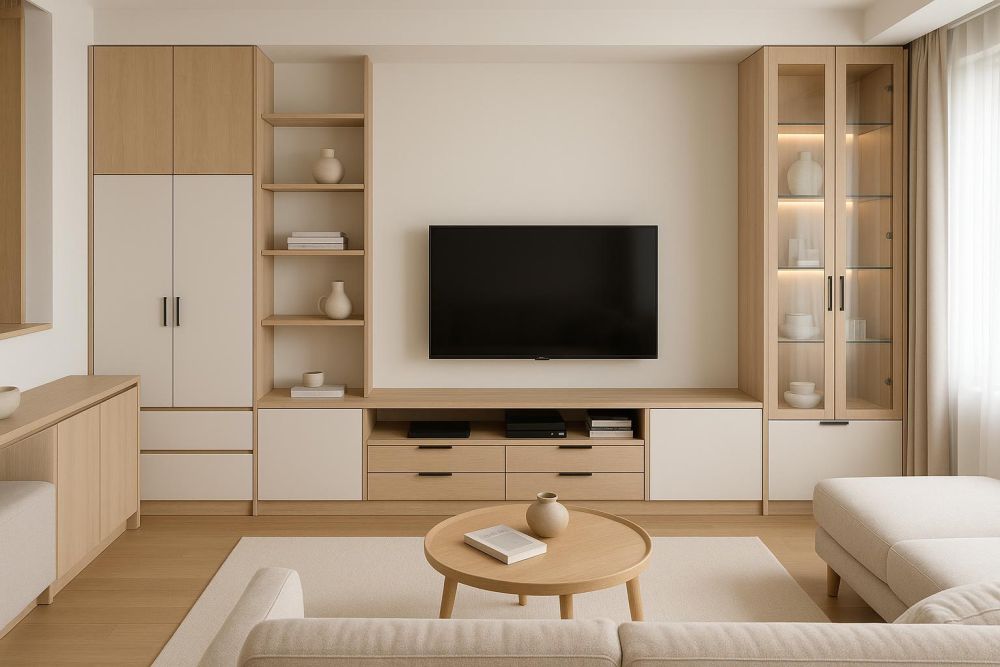 客廳雜物堆滿地？5種收納櫃設計，空間多2倍不再亂