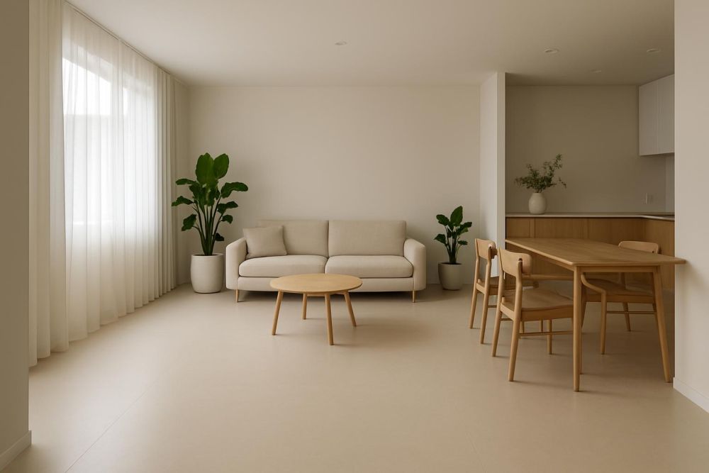 無縫地板比磁磚更好用？一次看懂主流無縫地坪5大材質優缺點，清潔不藏污、空間感立刻放大2倍