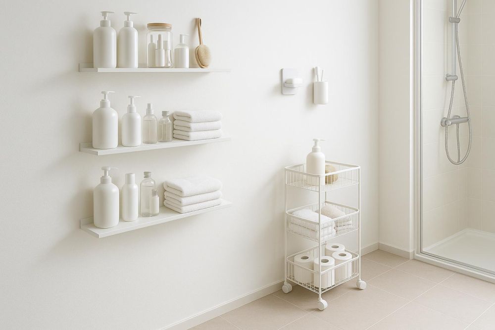 小浴室別做浴櫃！用『這設計』收納多1倍，還能遠離發黴困擾