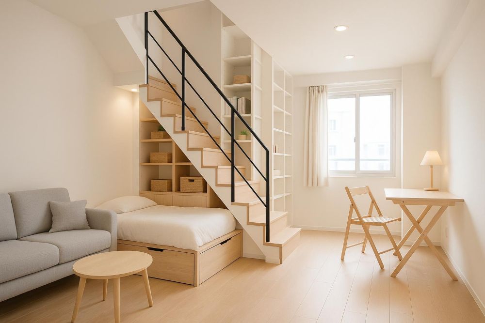 12坪樓中樓租屋太壓迫？3大動線收納魔改術，空間翻2倍小宅變夢想宅