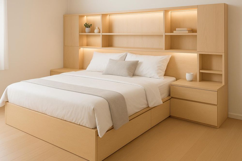 別再放床頭櫃!2026最新『這樣設計』,床邊空間多出2倍收納、動線更順手