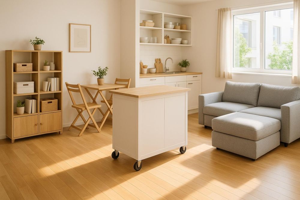 中島、沙發不用固定！活動家具這樣選，空間靈活擴大3倍、小宅機能翻倍