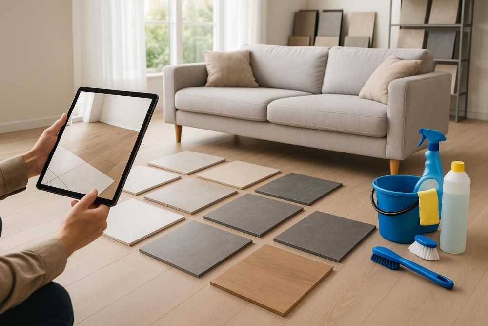 地板磚選錯踩大雷!2026年行情、耐髒度、特性一次分析,這3款最耐用省清潔