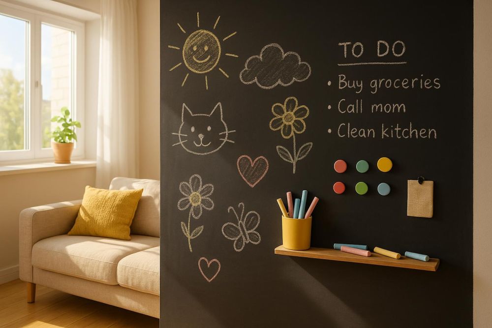 黑板漆只是塗牆?5大實用用法曝,新手也能輕鬆打造互動收納牆
