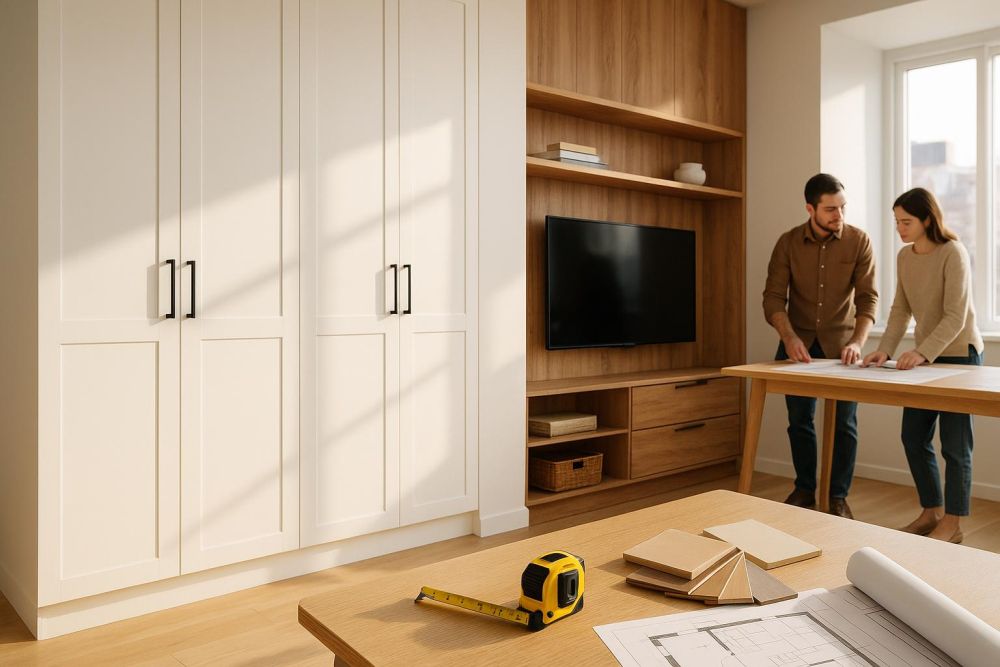 都用系統櫃其實很雞肋?木作+系統櫃這樣搭配,收納、預算省2倍