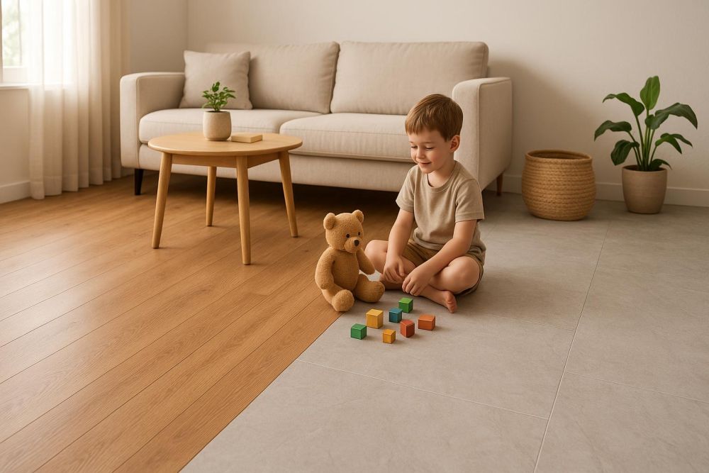 選錯地板後悔一輩子？SPC石塑地板vs超耐磨木地板6大差異，一篇搞懂穩定、防水、耐刮全解析