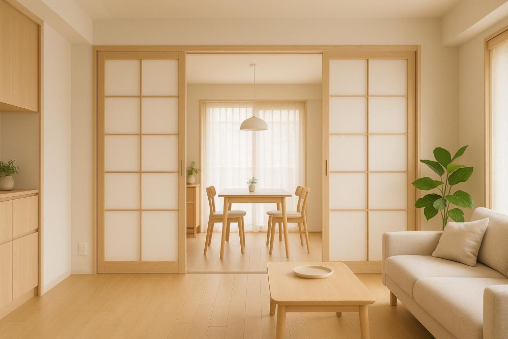 日式推拉門這樣裝,空間瞬間多1倍!動線暢通、收納量翻倍