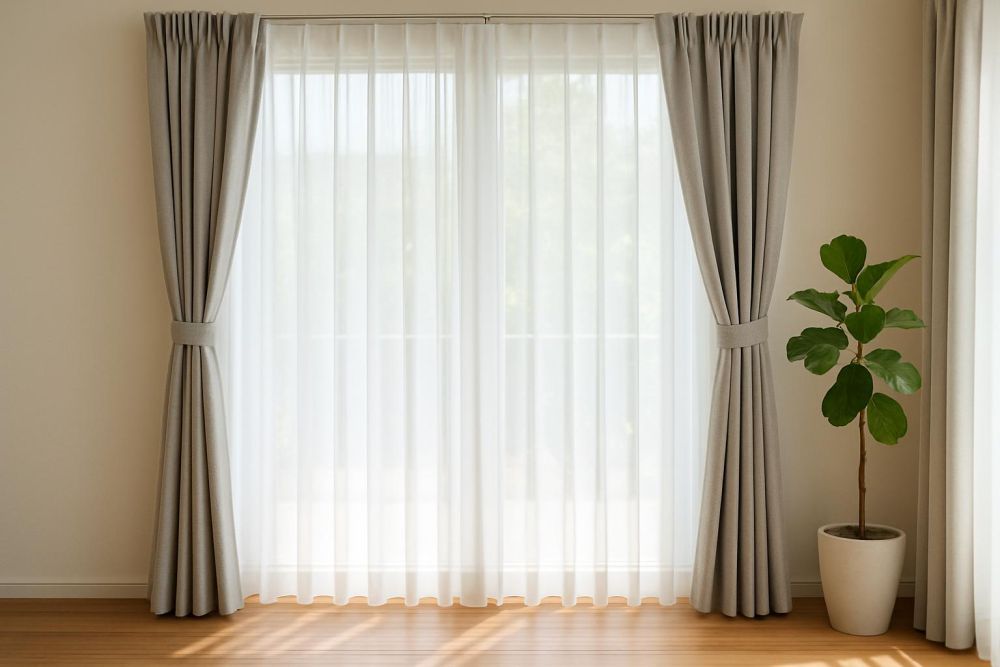 只裝布簾太厚重？多加一層紗簾，採光、隱私竟提升2倍！優缺點、設計重點一次解析