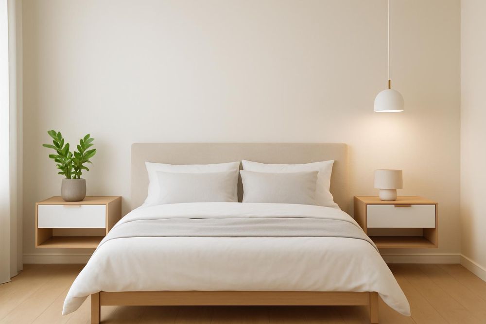 床頭櫃別落地！5大懸空設計臥房秒變輕盈、收納好3倍