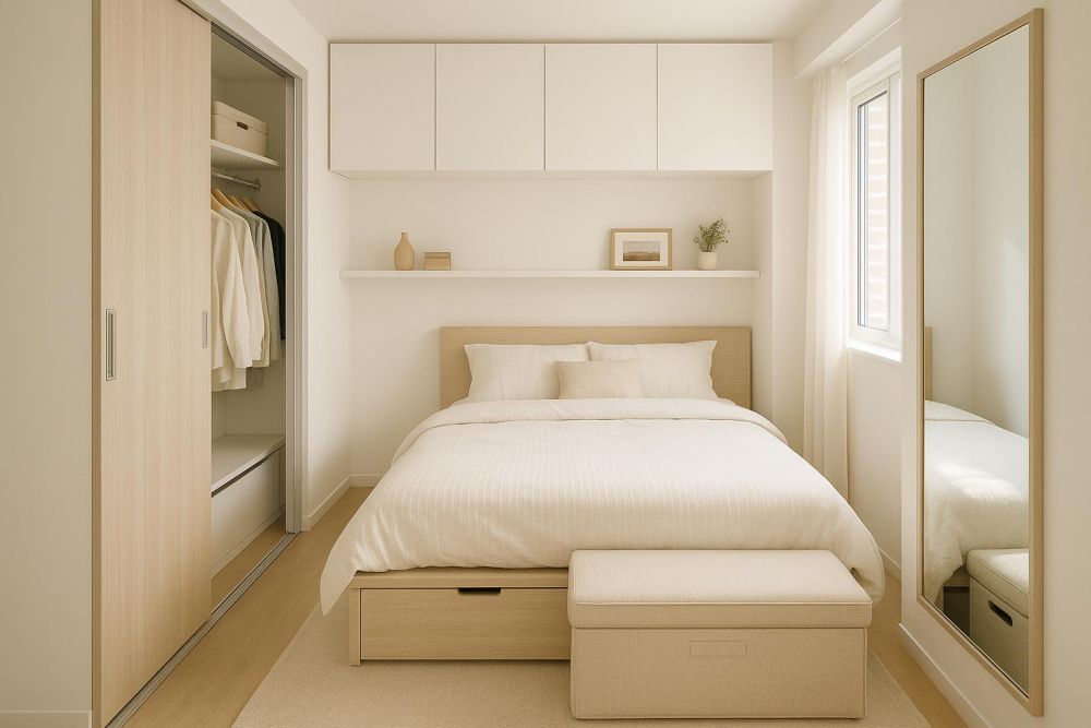 臥室太小放一床就滿？『這3招』收納翻2倍、空間大解放
