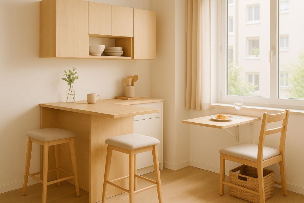 餐桌擠不下？3種聰明設計讓小家也能輕鬆用餐、收納多2倍