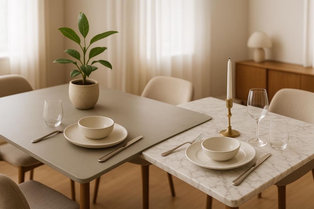 大理石餐桌正在被換掉？陶板餐桌3大對比優缺點，不看清楚這裡，入手後悔一輩子