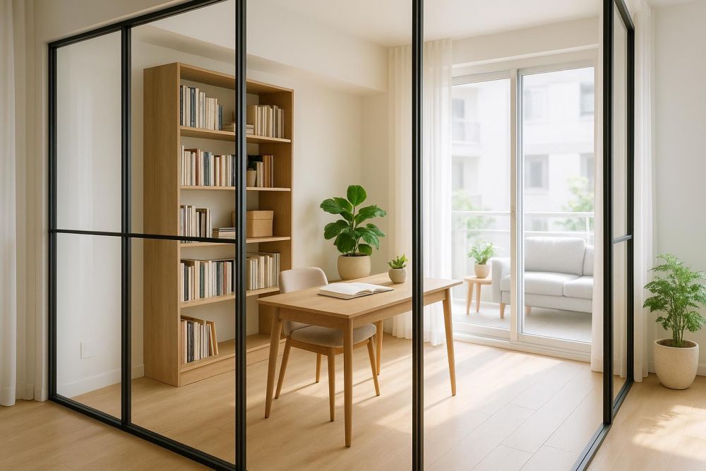小坪數也能做玻璃書房！3招裝潢技巧，質感翻倍、空間開闊2倍