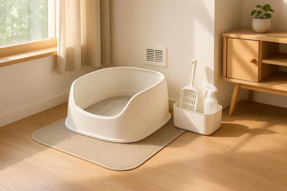 貓砂盆放錯掃地好崩潰？新手最常踩的3大地雷，貓宅這樣設計鏟屎超輕鬆！