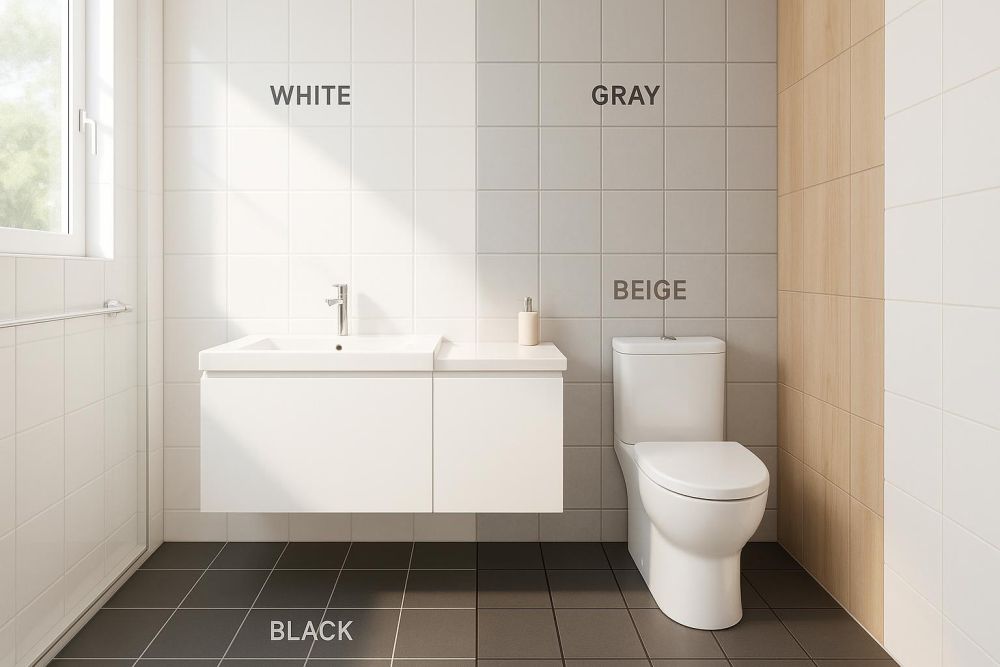 浴室磁磚填縫色選錯超顯髒超俗氣？2026年最推薦這5種搭配，設計感翻5倍