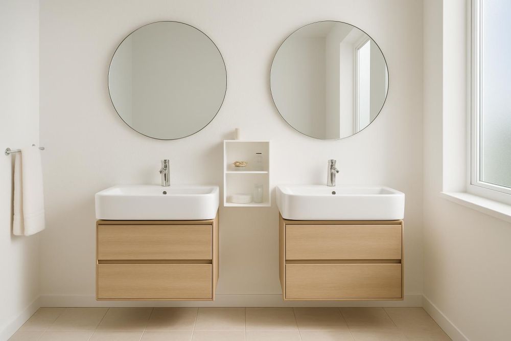 小坪數別跟風雙洗手台!3大設計地雷曝光,沒想清楚收納、動線全踩雷