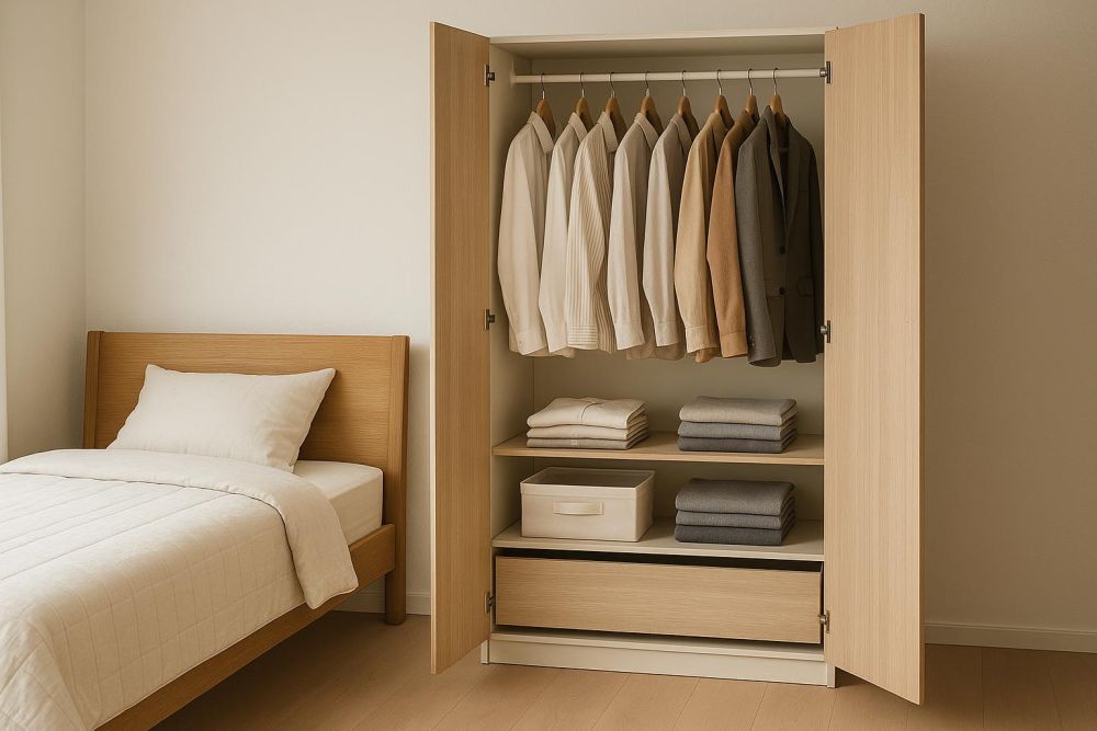 衣櫃深度選錯，收納量少一半？專家揭最佳尺寸設計與配置，衣物好收不浪費空間