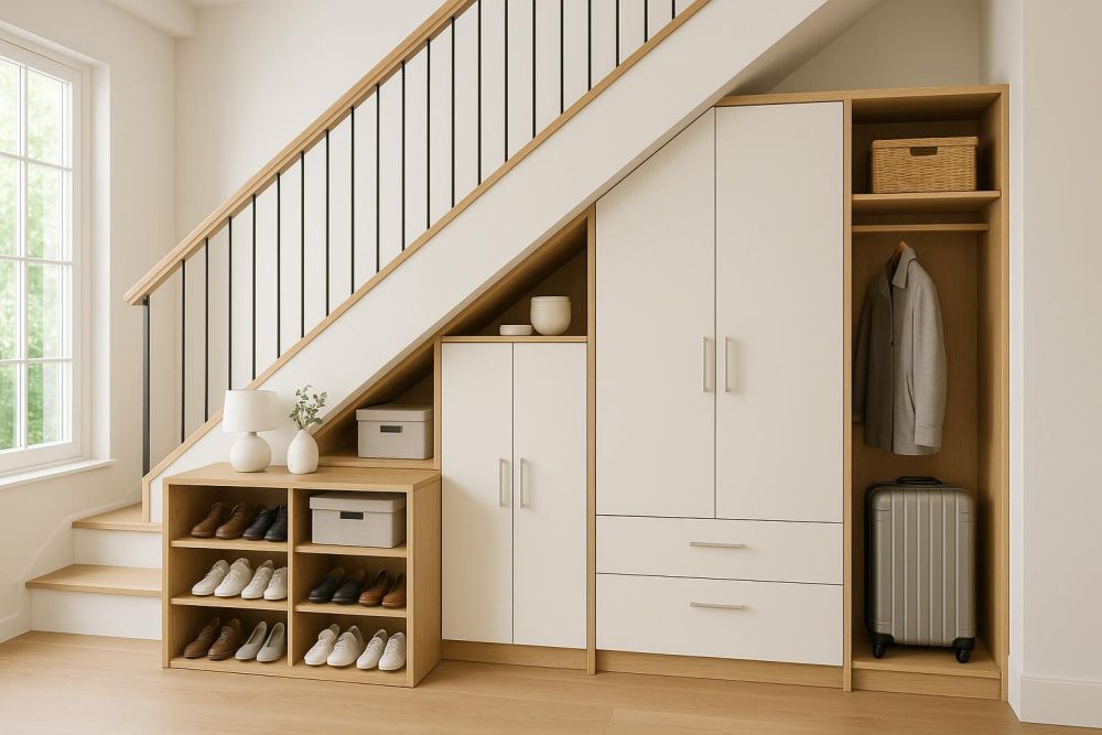 樓梯下空間別浪費！最強收納設計格局圖公開，坪效激增3倍