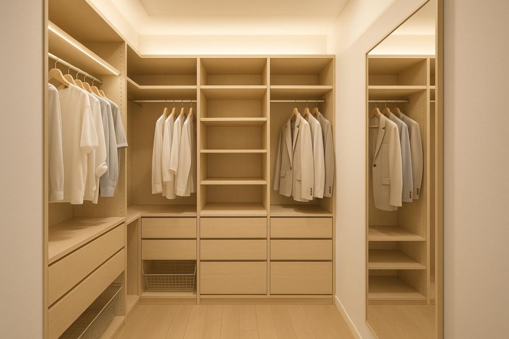 更衣室設計這4處沒做好，衣物易亂、收納少一半！