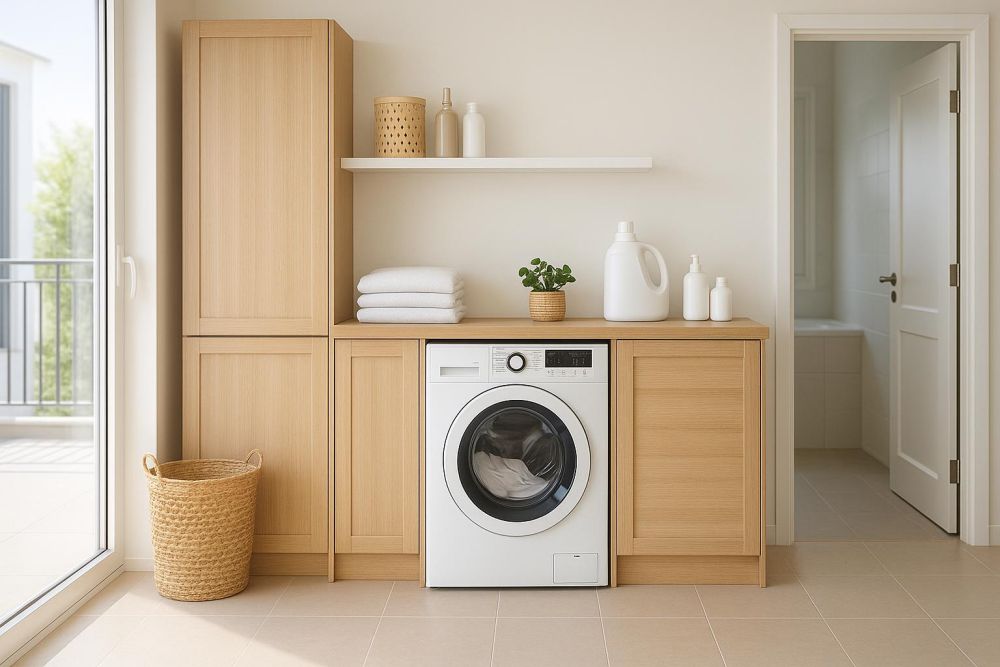 洗衣機放錯位置洗衣區好亂？2026年最新『這樣擺』空間放大2倍、家務動線更順手