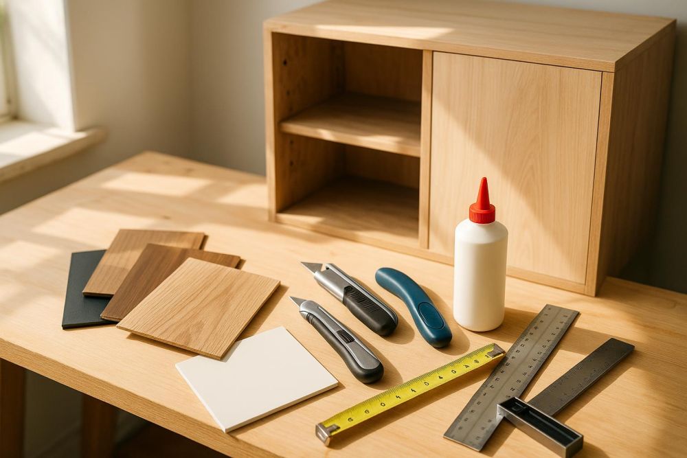 老舊櫃子破損、刮花超難看？做對『這1招』，2026美耐板貼皮快速變新櫃！省錢DIY超有感