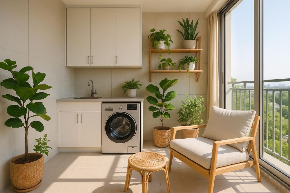 陽台只拿來曬衣好浪費！2026最新『這7種設計』收納功能翻3倍