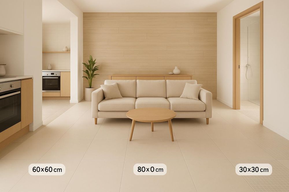 地板磁磚選錯超後悔！一表看懂空間適配，2026年熱門尺寸優缺點大公開