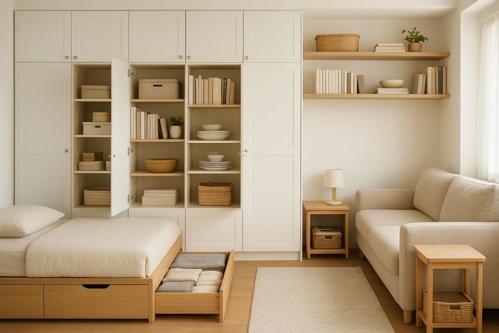 小宅沒多餘房間？獨立儲藏收納這樣做，收納空間激增3倍