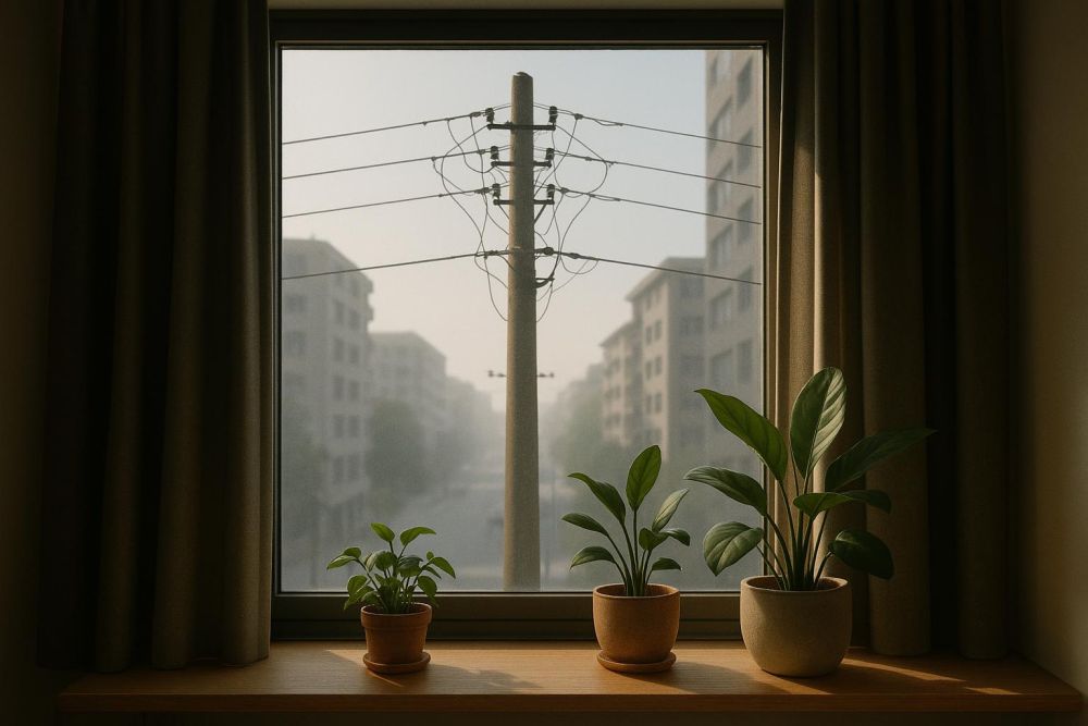 電線桿正對窗戶住得不安心？破解風水+健康顧慮3招改善不後悔