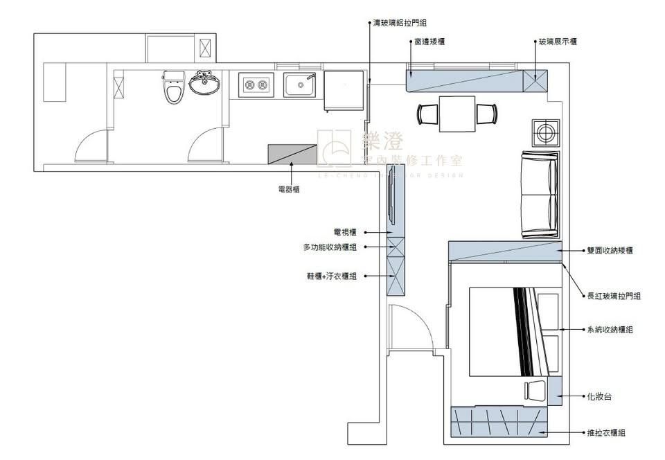 7坪  •  一房一廳的極致運用——小空間也能擁有美好生活！ 圖集 3