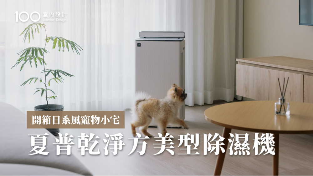 【特別企劃】輕鬆打造日系美學寵物宅！夏普乾淨方3合1美型除濕機- 除菌除濕 X 衣物脫臭乾燥 X空氣淨化一機搞定！