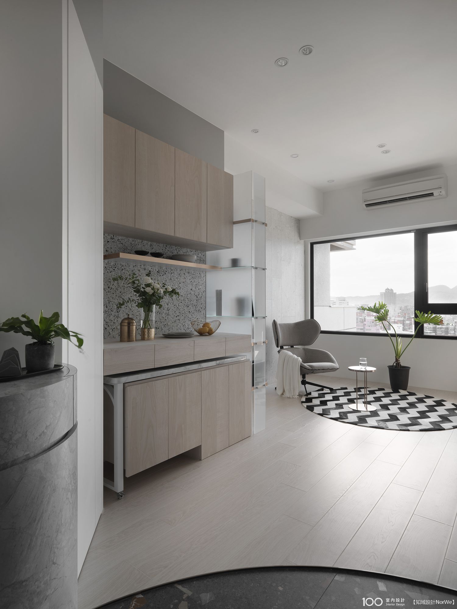 北歐風裝修 12坪 2房2廳1衛 110萬 新北市 CHIC HOUSE 裝修案例效果圖 - 100室內設計