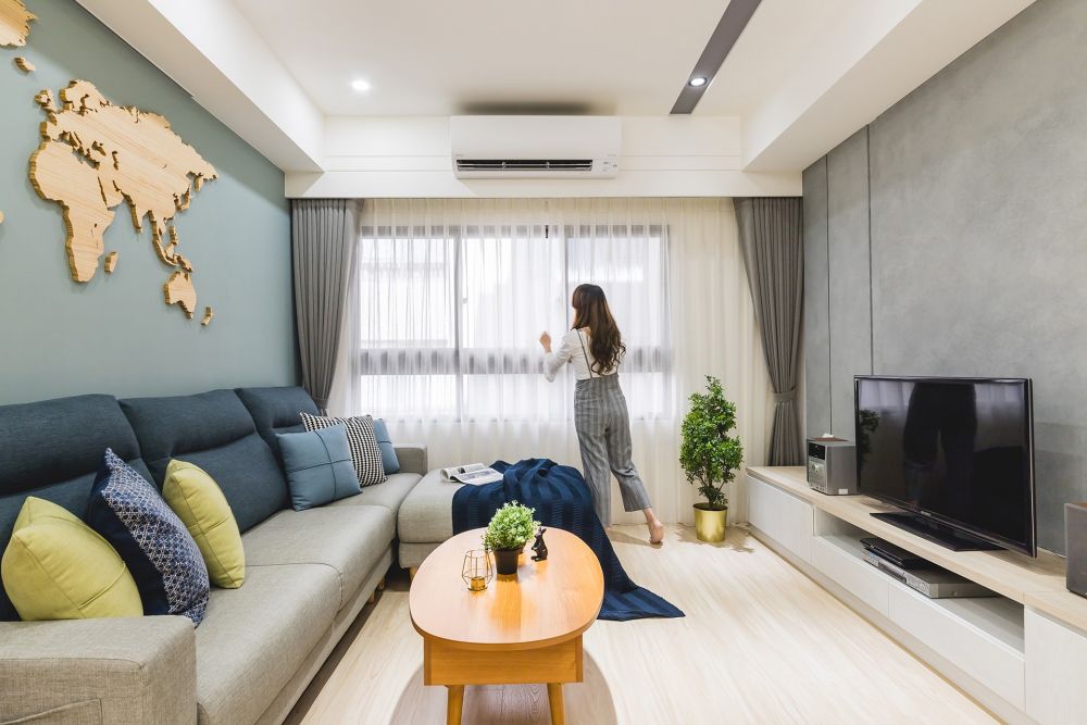 莫蘭迪色系的家