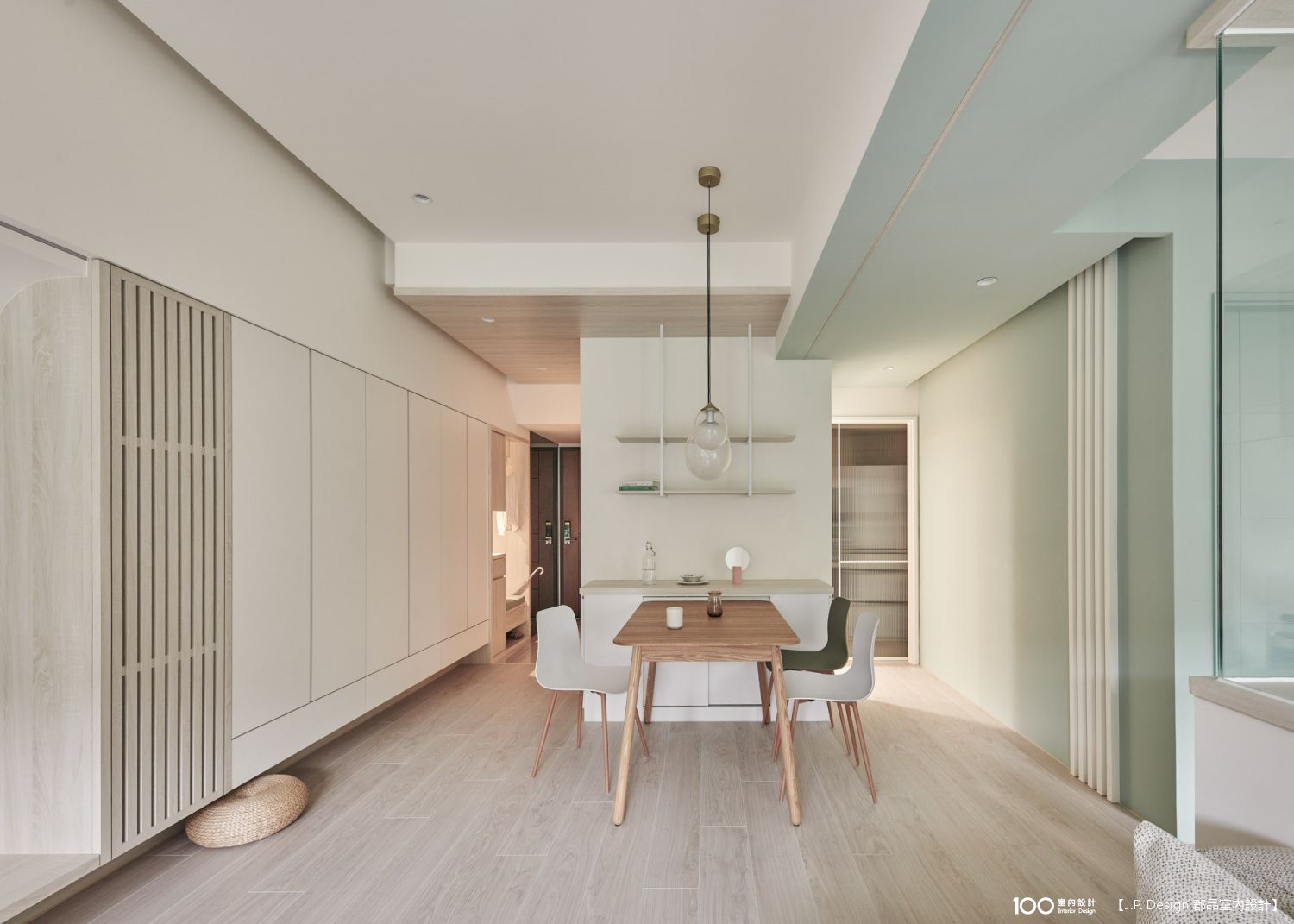 日式風裝修 22坪 3房2廳1衛 210萬 新北市 新北中和|咬一口酪梨綠的22坪日式親子宅 裝修案例效果圖 - 100室內設計