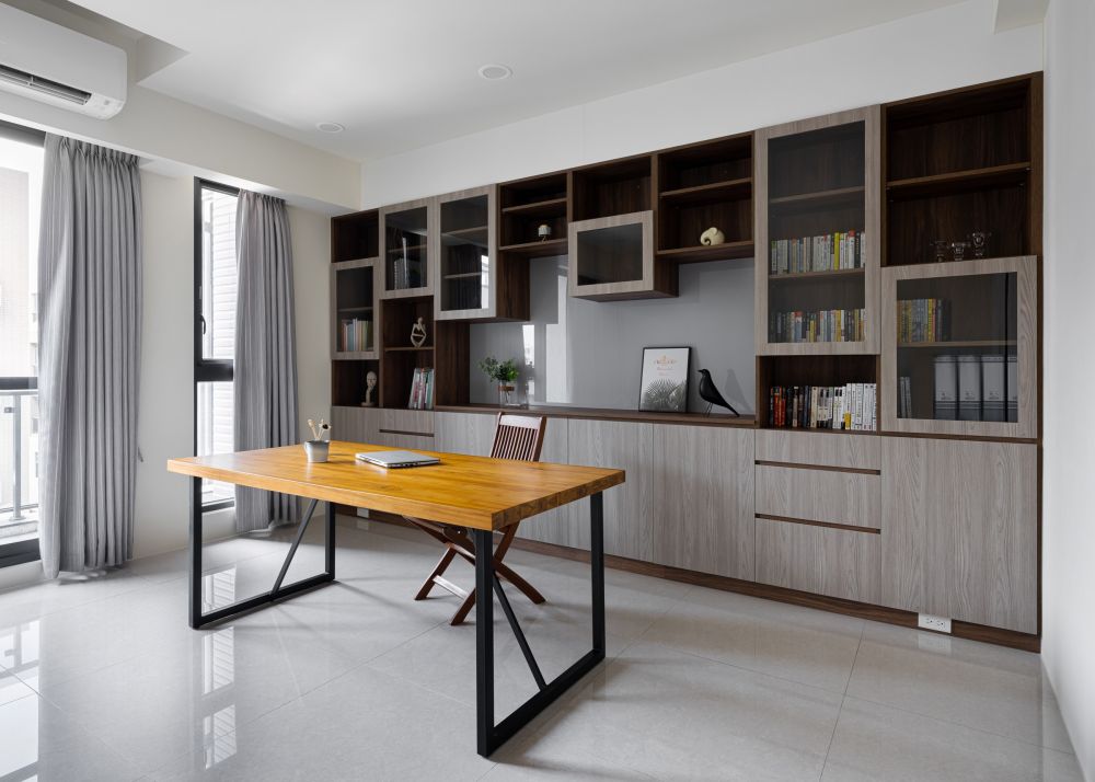 灰藍暖調北歐宅