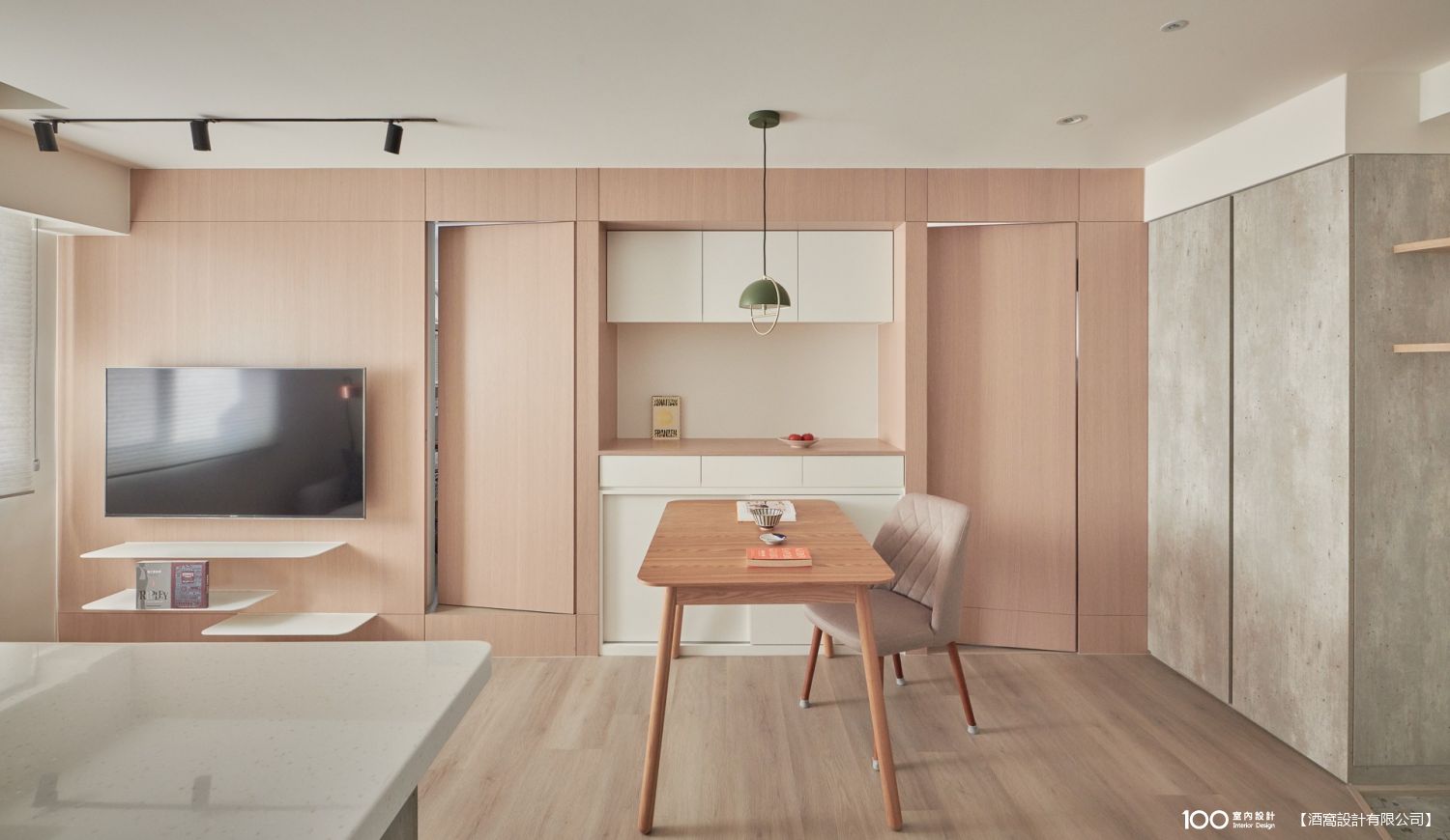 北歐風裝修 14坪 2房2廳1衛 160萬 台北市 Our Home 裝修案例效果圖 - 100室內設計