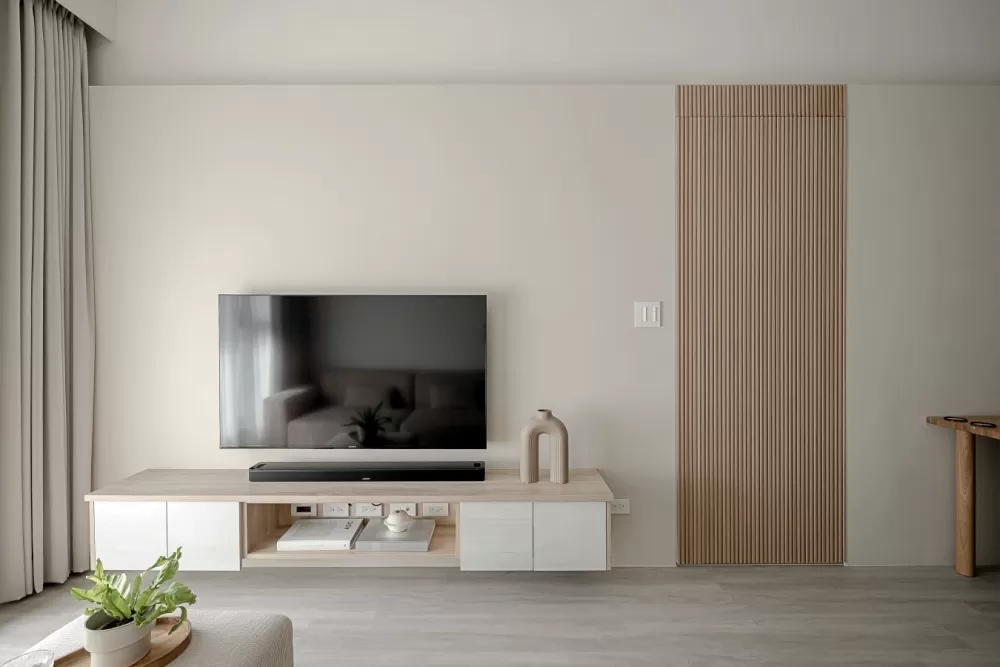 微甜淡奶茶色x自然無印風，打造清爽溫馨17坪新婚宅 日式風 新成屋