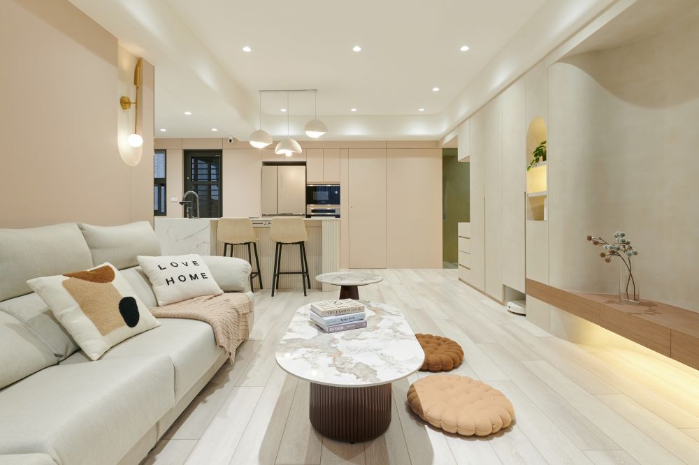 爆款奶油風老屋翻新