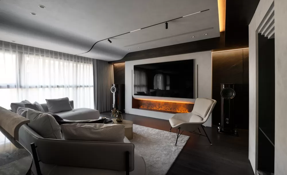 現代風裝修 55坪 4房2廳2衛 台北市 73.台北-C House-55坪 - 新成屋 裝修案例效果圖 - 100室內設計