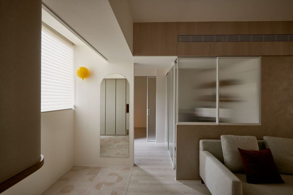 混搭風裝修 30坪 2房2廳2衛 台北市 Residence C+F 裝修案例效果圖 - 100室內設計