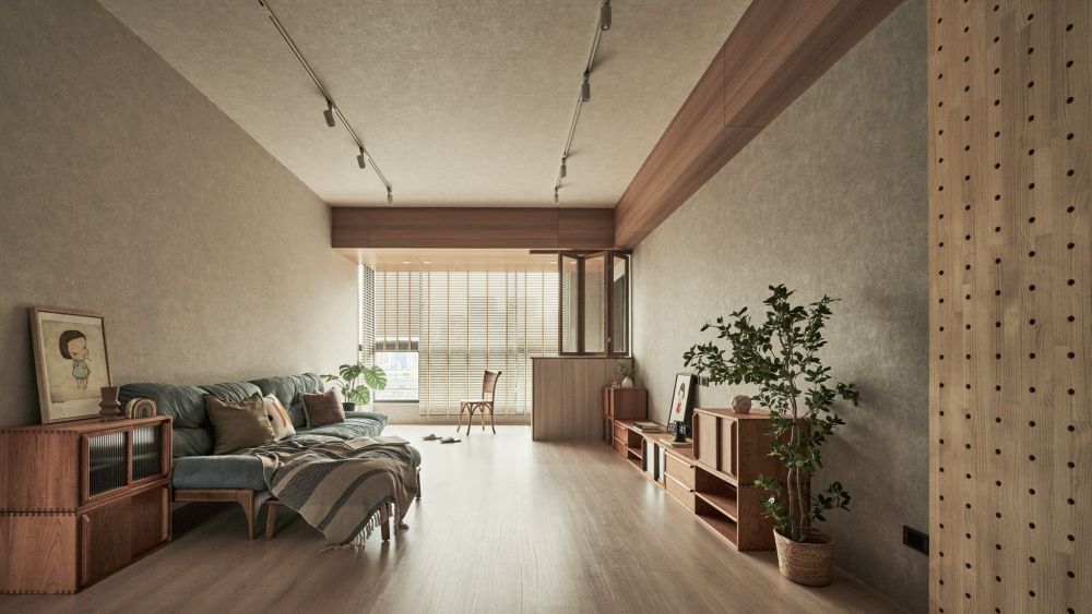 日式風裝修 20坪 3房2廳2衛 桃園市 暒桵 裝修案例效果圖 - 100室內設計